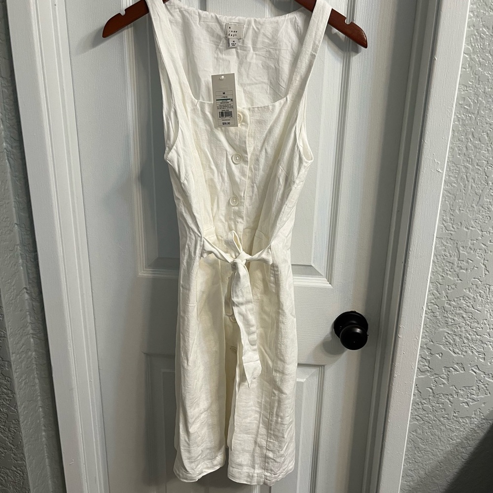 A New Day white Button-Down Top